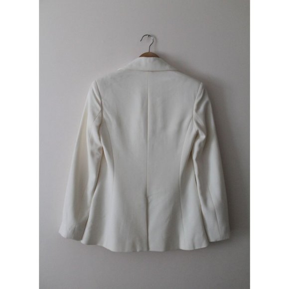 Cushnie et Ochs Woven Soft White Blazer Size 2 - Picture 3 of 9